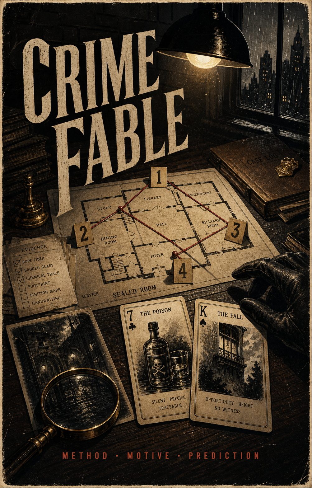 Crime Fable noir poster