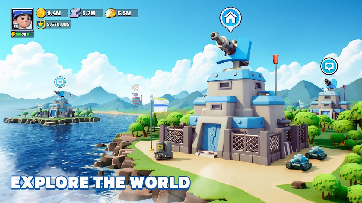Official Last War store screenshot showing the strategic world and neighboring bases