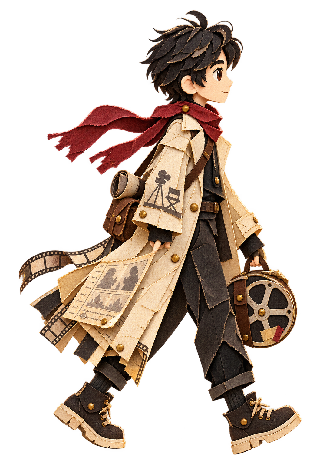 Yuxuan as a paper-film projectionist