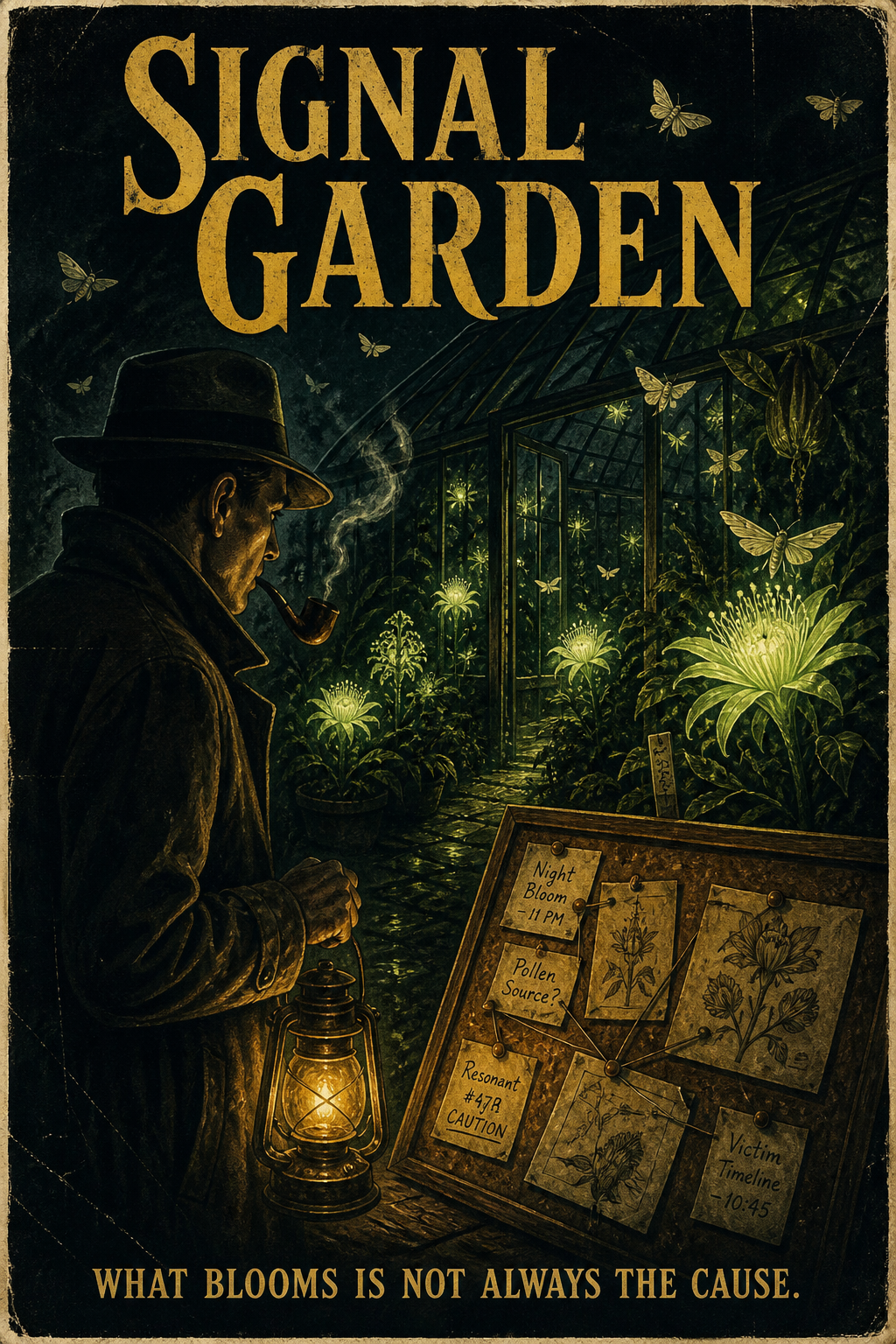 Signal Garden greenhouse poster